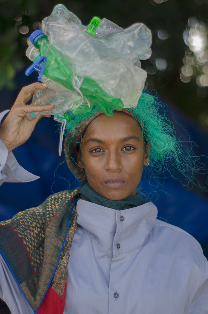 currentMood, an online Indian magazine shoots their 10th Issue, #lifeInPlastic in the Andaman and Nicobar Islands, using plastic waste found on the beaches as styling props.