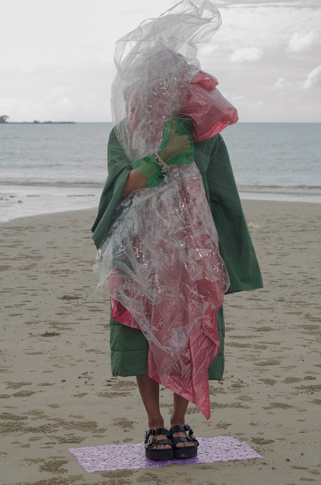 currentMood, an online Indian magazine shoots their 10th Issue, #lifeInPlastic in the Andaman and Nicobar Islands, using plastic waste found on the beaches as styling props.