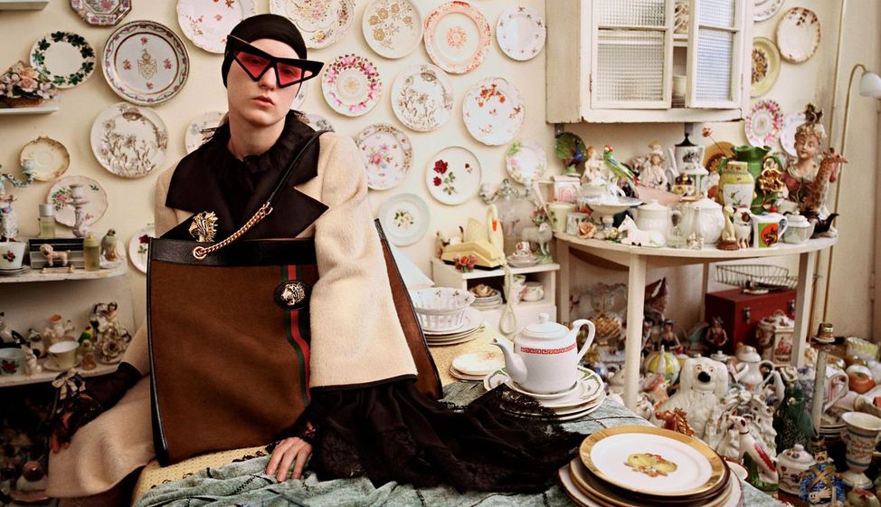Gucci Fall Winter 18 campaign 6 cMLoves: Gucci Fall Winter 18 Campaign: The “Gucci Collectors” have been photographed by Glen Luchford : Fashion, Photography, Lifestyle, currentmood, currentmoodmagazine, fashion magazine, online fashion magazine, fashion magazine in India, Indian fashion magazine