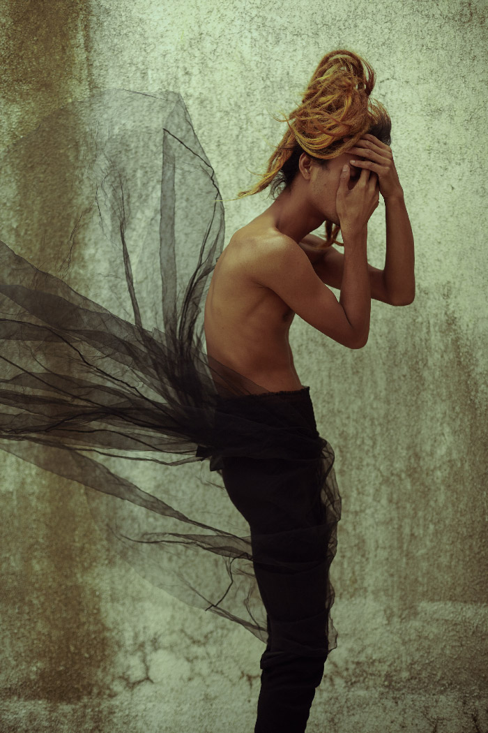 Photographer Pretika Menon's editorial features her muse, Tsu Rouge who embodies characteristics of a moth fluttering during the Mumbai monsoon. Photographer Pretika Menon's editorial features her muse, Tsu Rouge who embodies characteristics of a moth fluttering during the Mumbai monsoon.