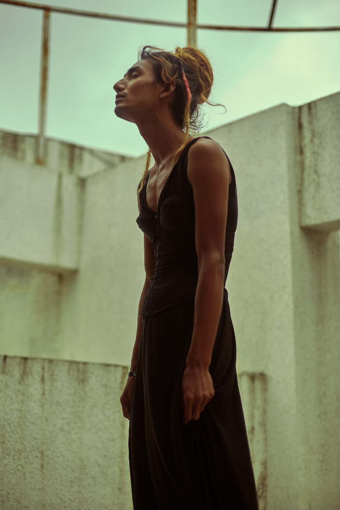 Photographer Pretika Menon's editorial features her muse, Tsu Rouge who embodies characteristics of a moth fluttering during the Mumbai monsoon. Photographer Pretika Menon's editorial features her muse, Tsu Rouge who embodies characteristics of a moth fluttering during the Mumbai monsoon.