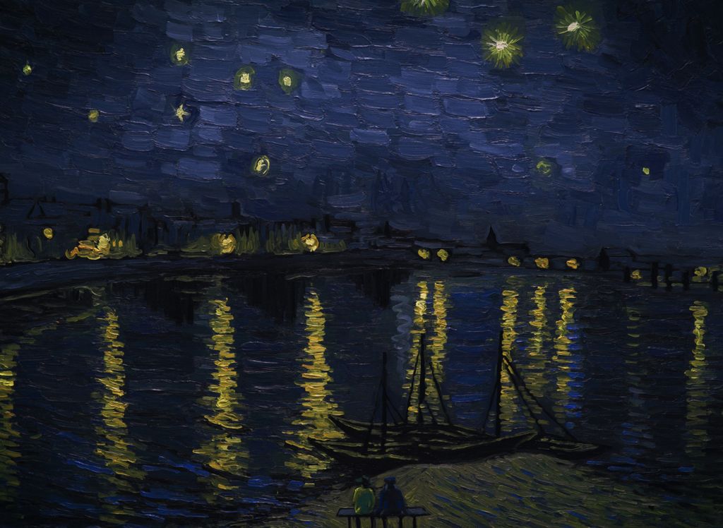 Landscape Starry Night over the Rhone currentMood interviews Hugh Welchman and dorota, the makers of Loving Vincent