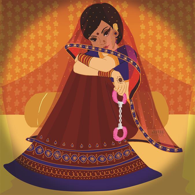 Vancouver based illustrator, Anu Chouhan’s take on the not so quintessential Indian bride