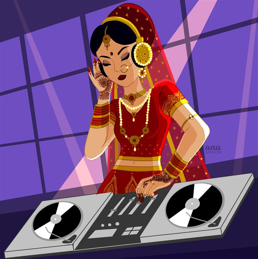 Vancouver based illustrator, Anu Chouhan’s take on the not so quintessential Indian bride